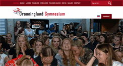 Desktop Screenshot of dronninglundgymnasium.dk
